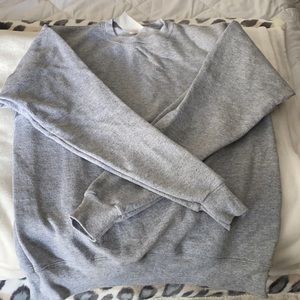 Mens Grey Crew Neck Sweatshirt